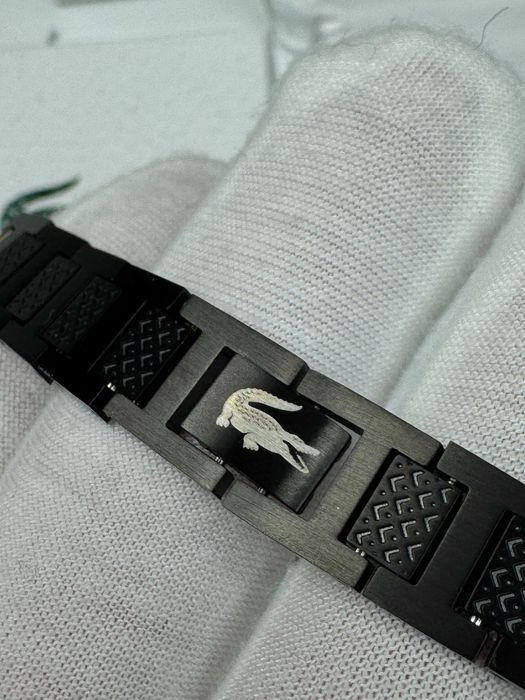 Браслет Lacoste з нержавіючої сталі цепочка лакоста цепь лакосте