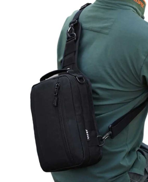 Качественная тактическая нагрудная сумка "Albion LB". Цвет: черный.