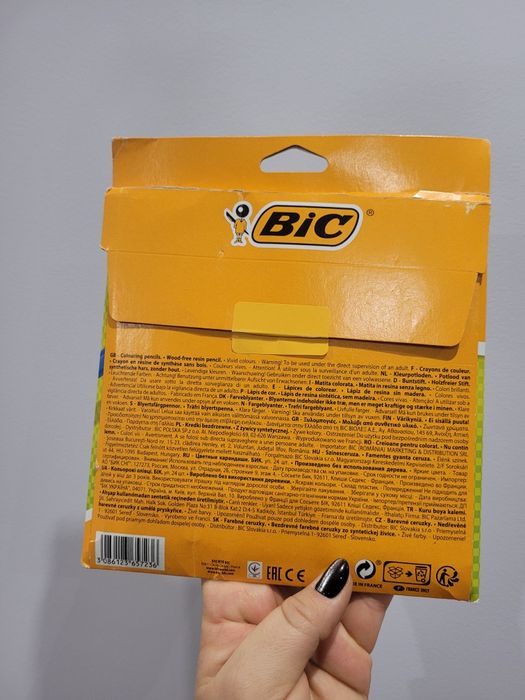 Bic kredki bezdrzewne 24 kolory ołówkowe