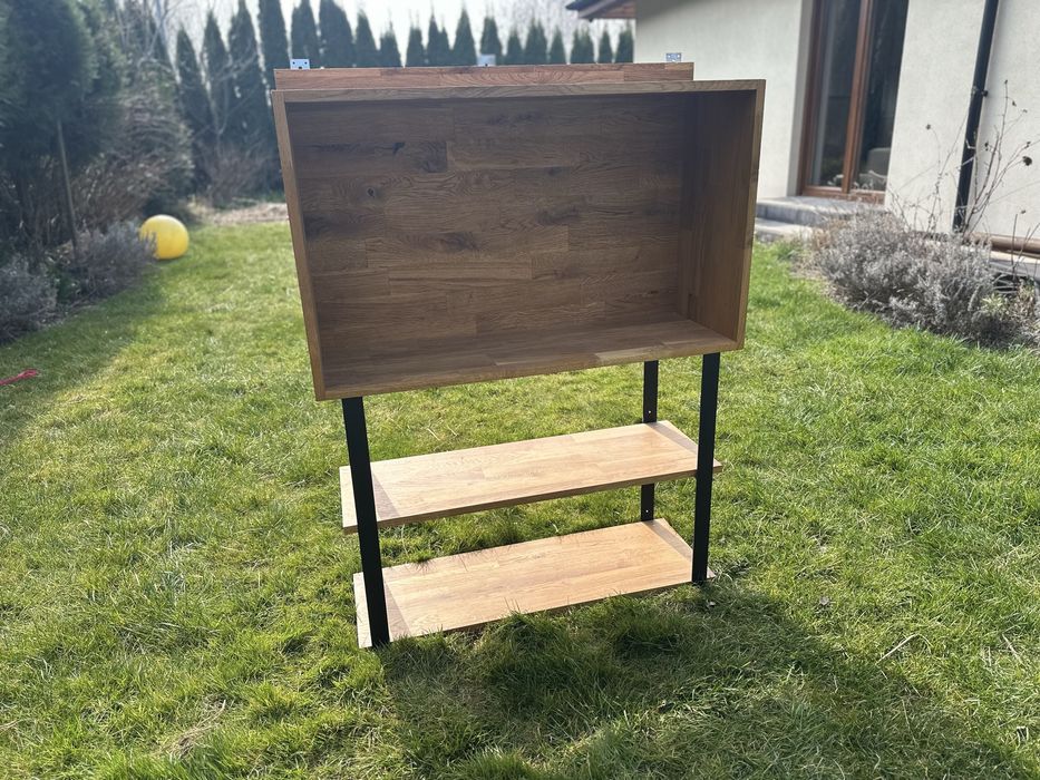 Debowa szafka. Loftowy styl prawdziwe drewno