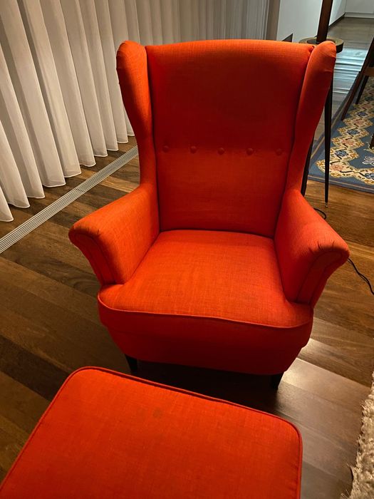 Cadeirão e repousa pés Ikea