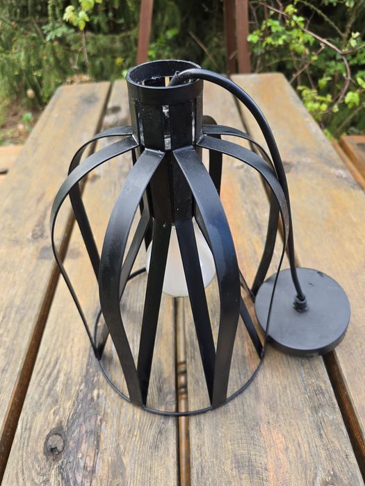 Lampa sufitowa loft industrialna czarna klatka Colours