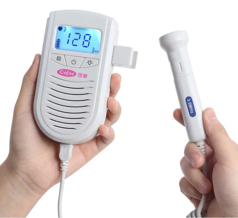Monitor fetal batimentos cardiacos bebe gravida doppler ouvir coração