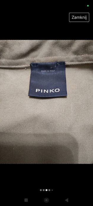Koszula PINKO roz. L khaki naszywki