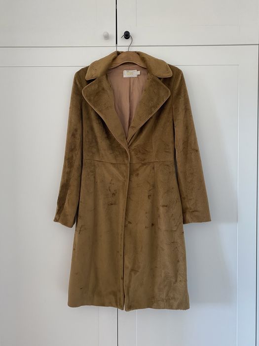 Płaszcz teddy bear miś karmelowy