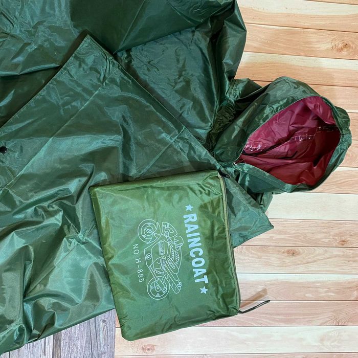 Пончо плащ вільний розмір, капюшон, чохол