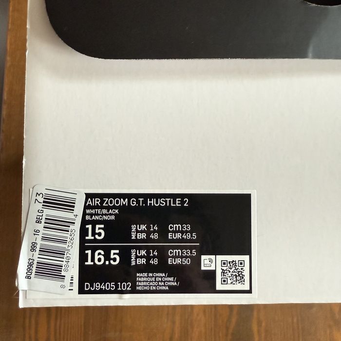 Нові Kросівки Nike Air Zoom GT Hustle 2 (Розмір 49.5/51.5) DJ9405-102