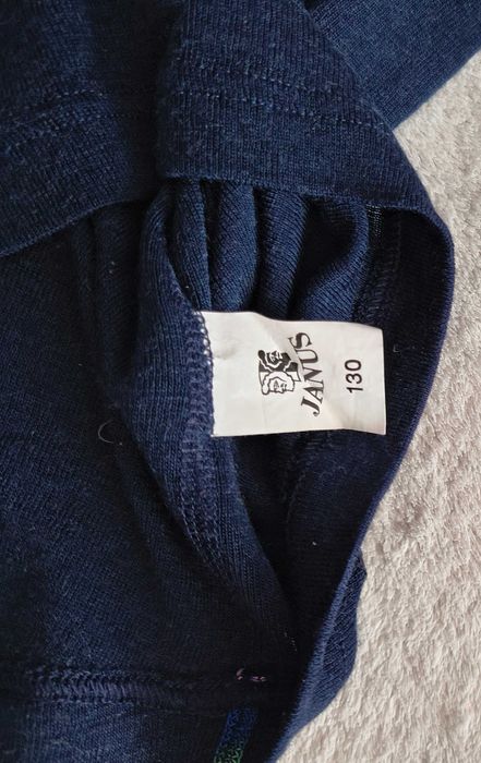 JANUS- komplet 2x koszulki merino 130/8 lat - wełna merynosów