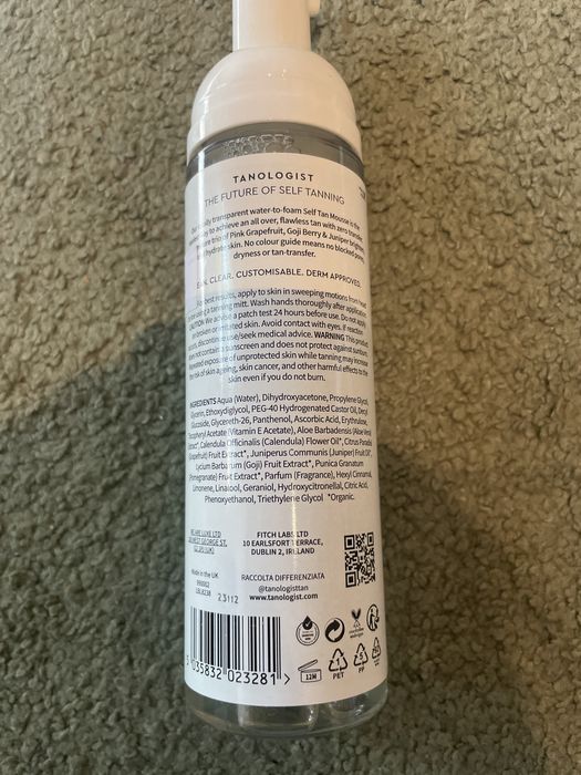 Tanologist express tan 200ml samoopalacz w piance 1809