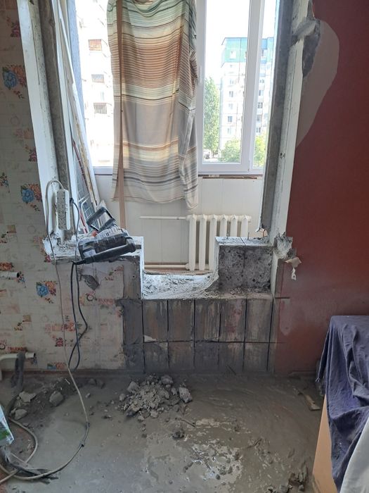 Алмазная резка бетона, перепланировка квартир, демонтажные работы