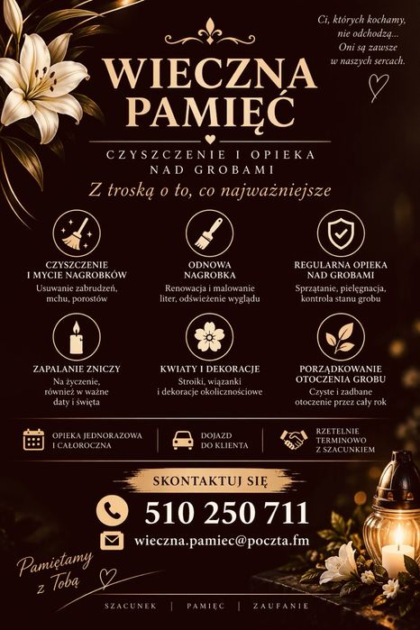 Wieczna Pamieć czyszczenie i opieka nad grobami