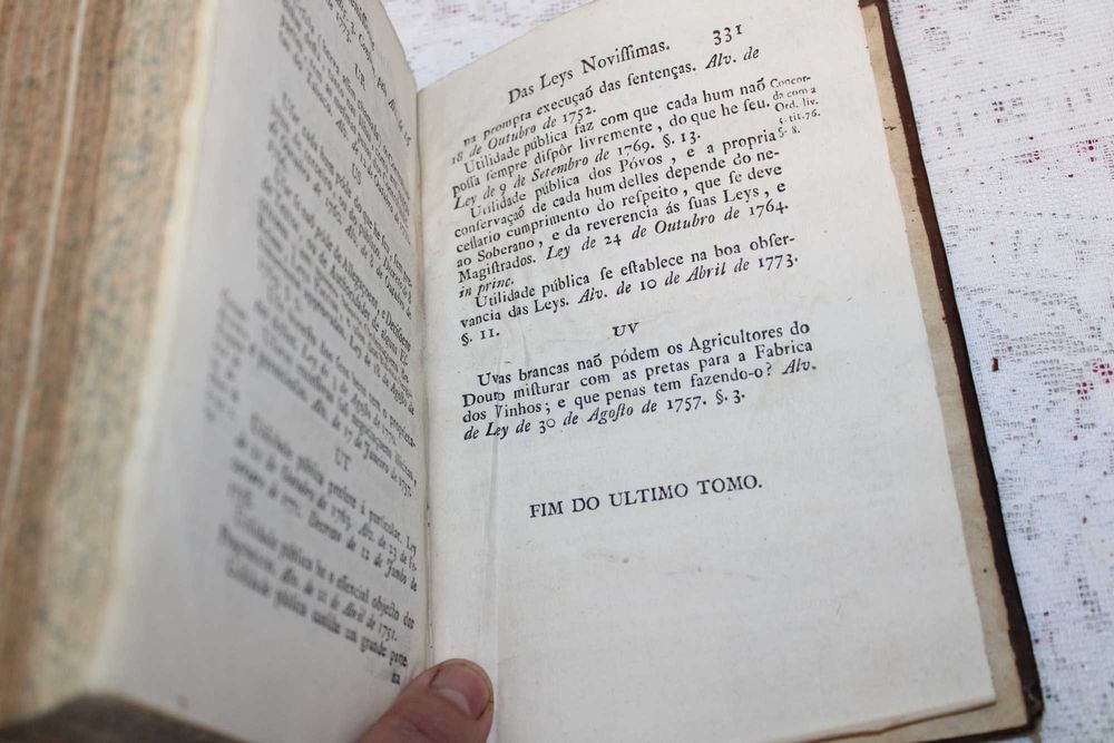 "REMISSIONES DAS LEYS NOVISSIMAS" DE EL REI DOM JOSE l ,   ano 1778