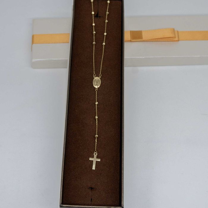 Złoty łańcuszek 585 4,05 gram 50cm ROŻANIEC Nowy WYSYŁKA GRATIS