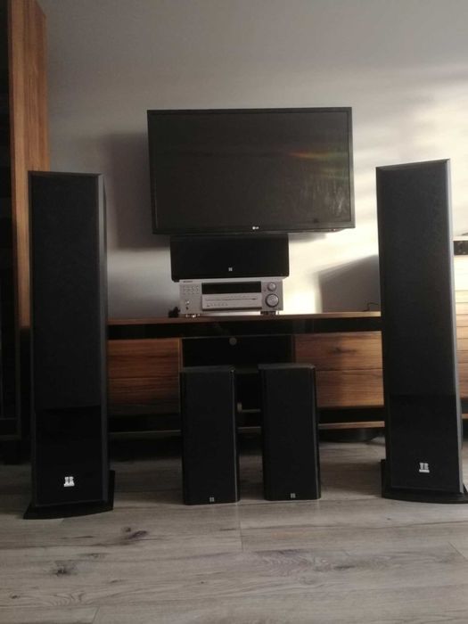 Kino domowe 5.1 + Amplituner Pioneer VSX-D514. 1400 W Subwoofer