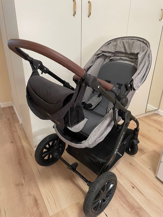 Wózek + fotelik, zestaw Kinderkraft Moov 3w1 szary