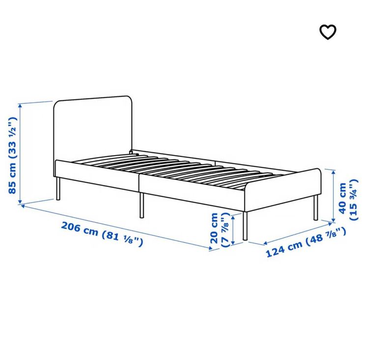 Łóżko Ikea 120x200 plus materac