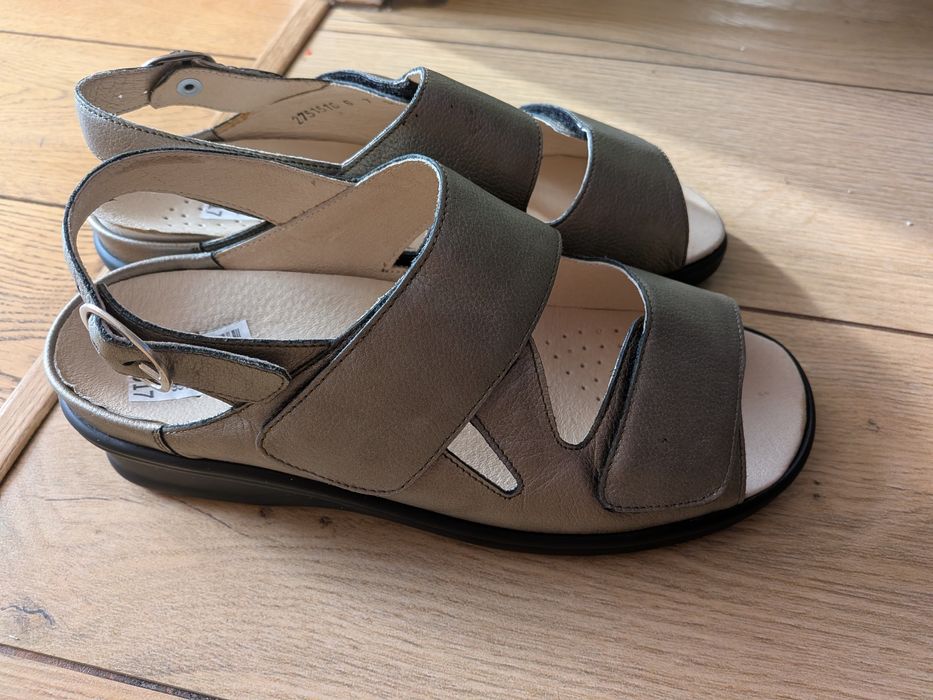 Nowe sandały skórzane szerokie ortopedyczne Waldlaufer 40/41