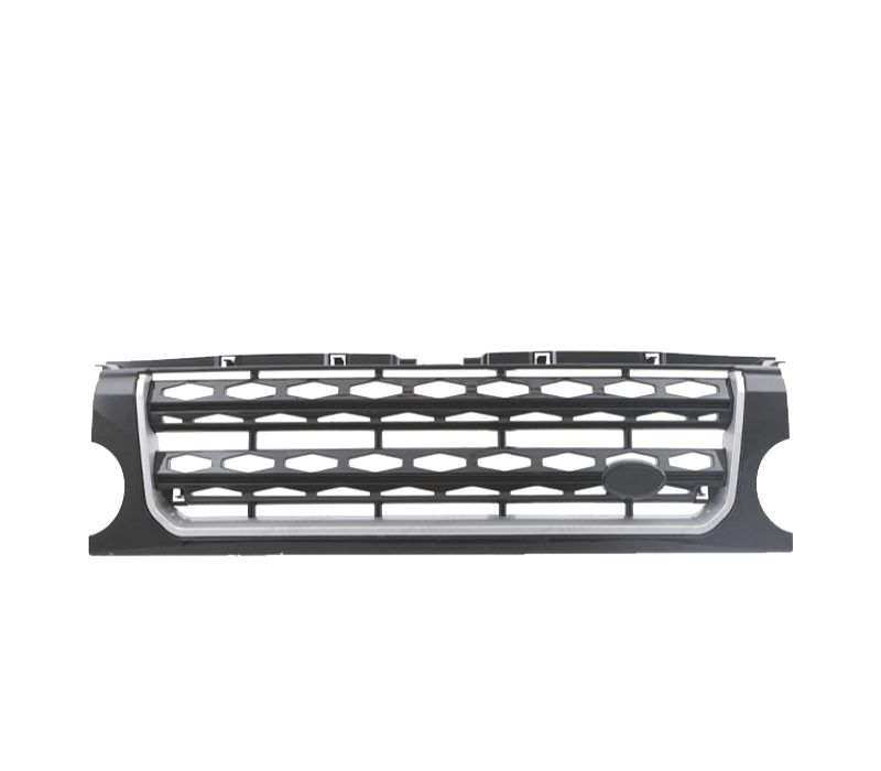 GRELHA LAND ROVER DISCOVERY III 05-09 LOOK DISCOVERY 4 PRETO BRILHANTE BORDA CROMADA