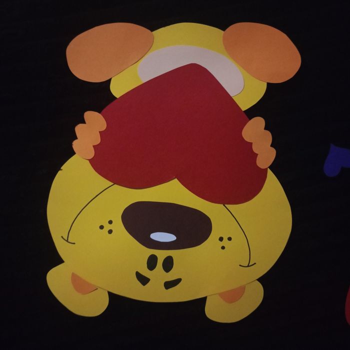 Walentynki (wzór dwa misie) XXL - gazetka, dekoracja