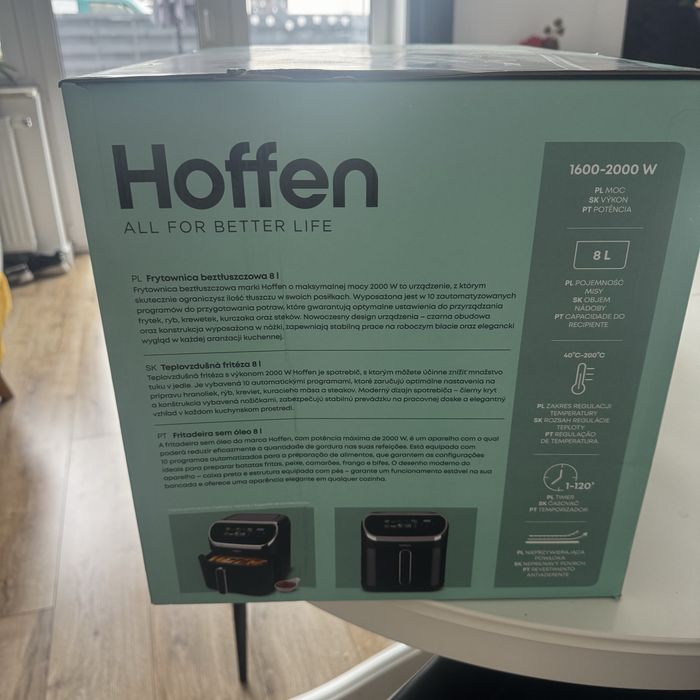 Frytkownica beztłuszcowa 8l hoffen