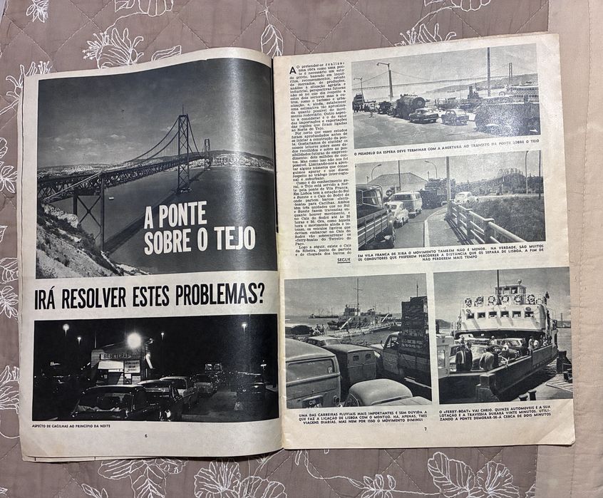 Revista Século Ilustrado 1966 Ponte 25 Abril Sporting de Braga