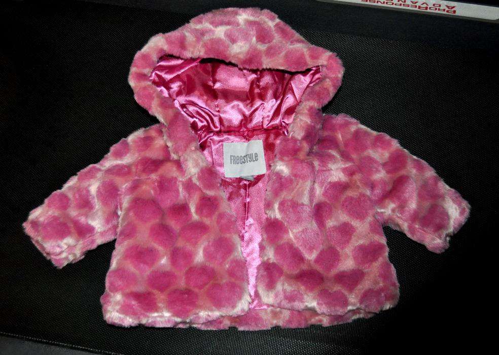 casaco de pelo bebe 0/3 meses