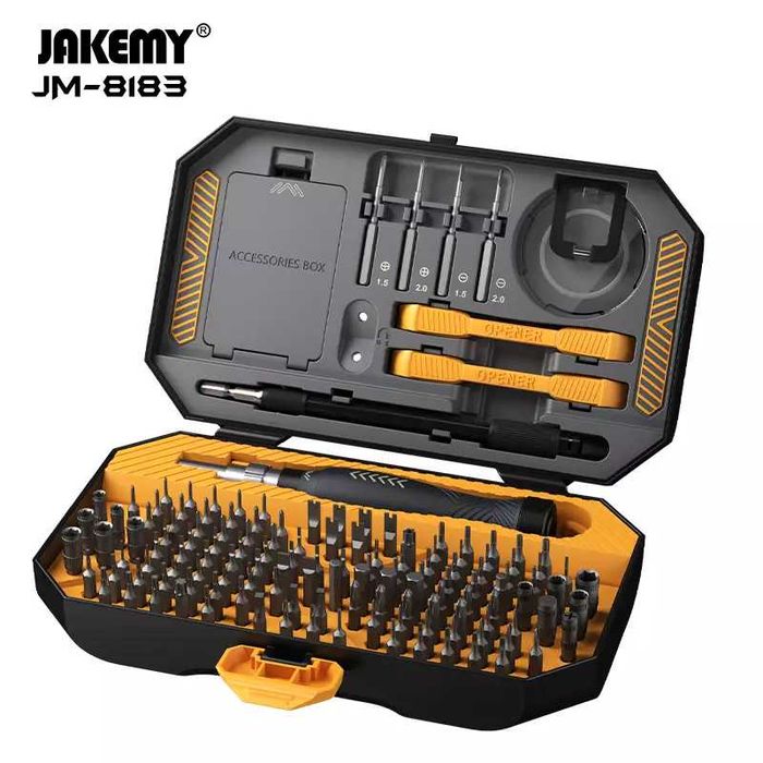 Набір прецизійних викруток Jakemy JM-8183 (145 в 1) з механічною рукояткою