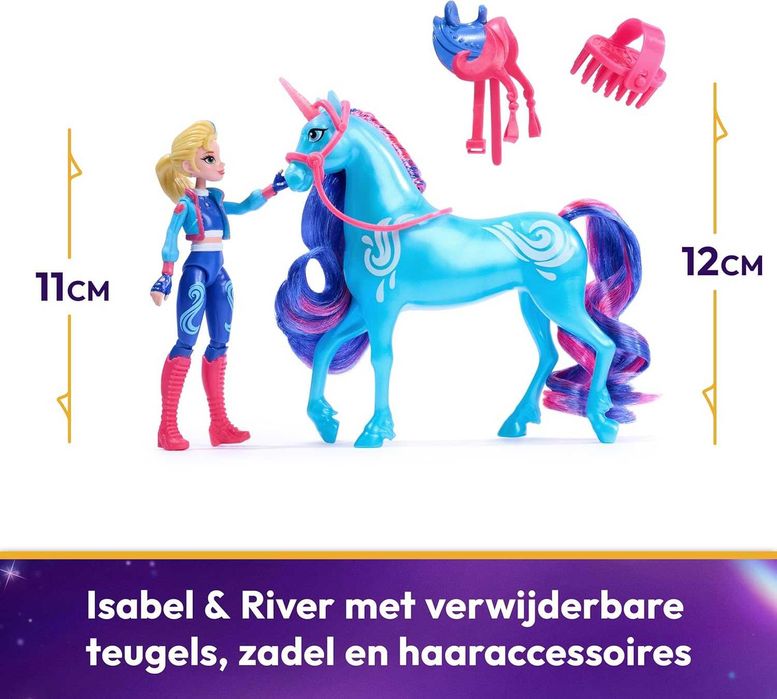Ляльки Академія Єдинорогів Ізабель і Вихор Unicorn Academy Isabel