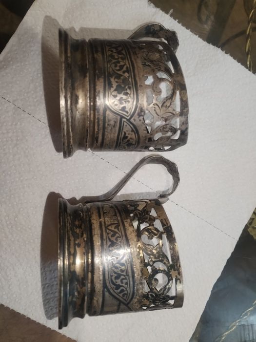 Подстаканник серебряный, Кубачи