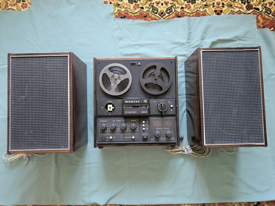 Бабінний магнітофон Юпитер 203 Стерео Акустическая система 10 АС-401