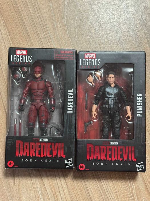 Figuras Marvel Legends Daredevil & Punisher Born Again