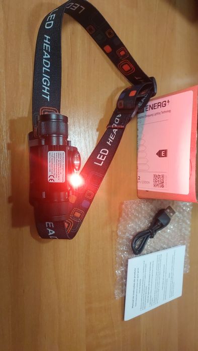 Фонарь налобный тактический,аналог Boruit hp 500