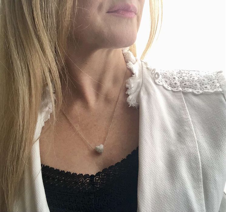Знижка ! Срібна цепочка Thomas Sabo, Серце , цирконій