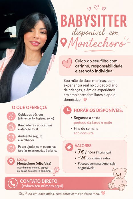 Baby sitter em Montechoro