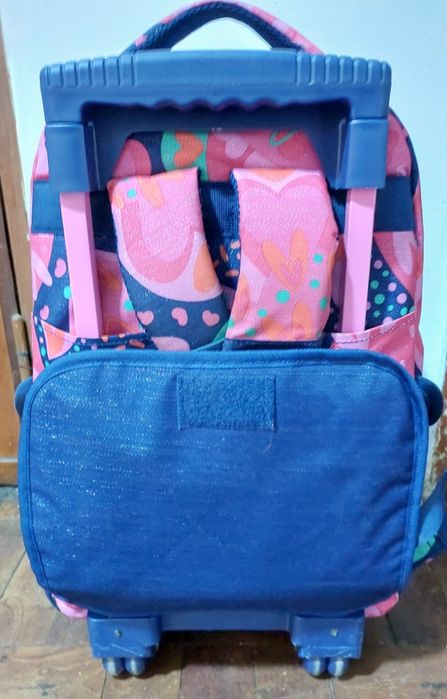 Trolley Mochila Mala Viagem Escolar ou Desporto TOTTO Rodas impecável