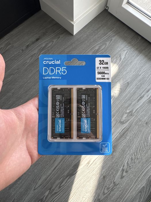 Crucial DDR5 32GB (2x16GB) 5600MHz CL46