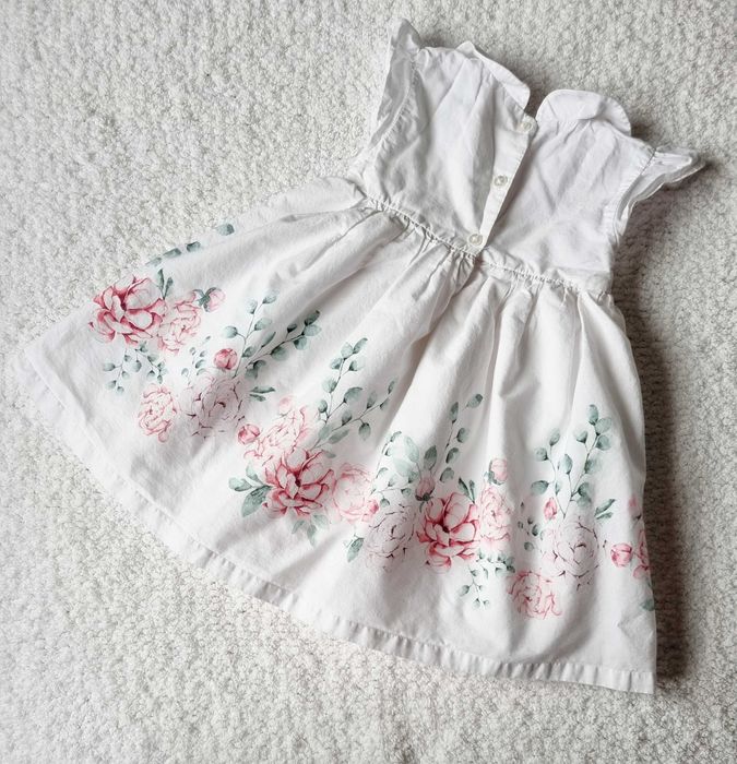 Sukienka 74-80 Chrzest do Chrztu Roczek sukieneczka