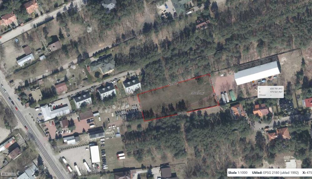 WYNAJEM - działka - teren - 3500m2 Józefów ul. Nadwiślańska - Bezpośrednio