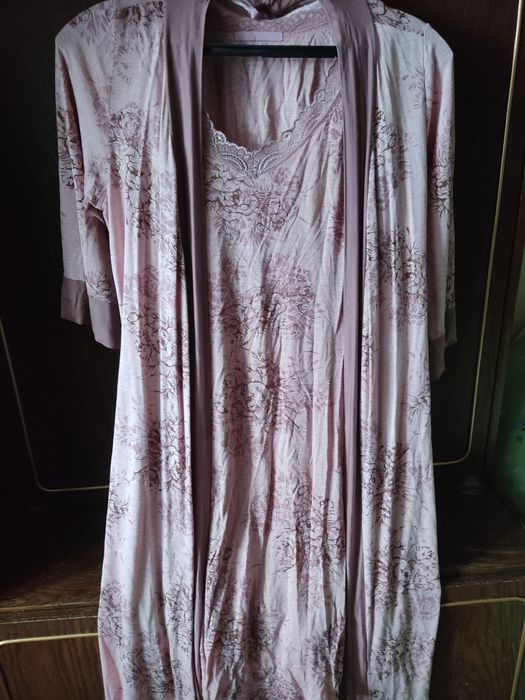 Комплект Leinle  халат+ ночнушка (вискоза)