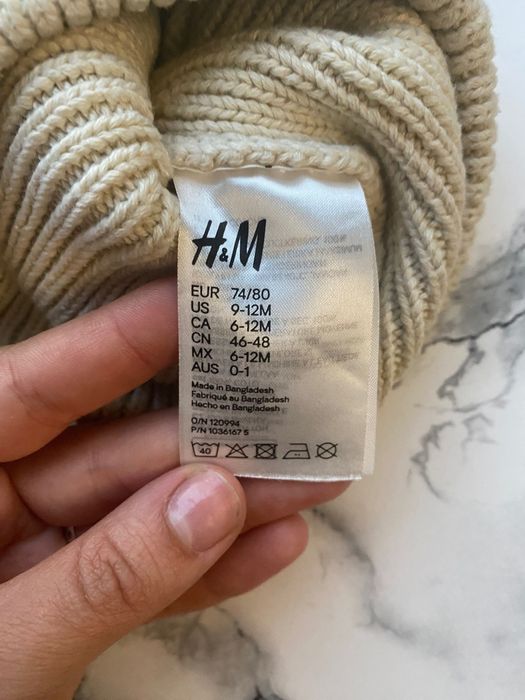 Весняна шапка H&M.Шапка дитяча з вушками .Шапочка на хлопчика/дівчинку
