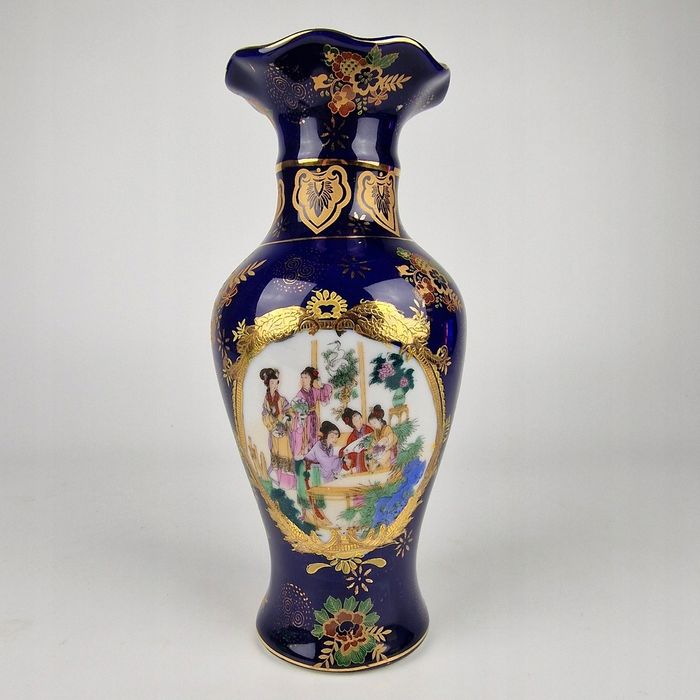 Wazon orientalny w kobalcie, Rajskie ptaki