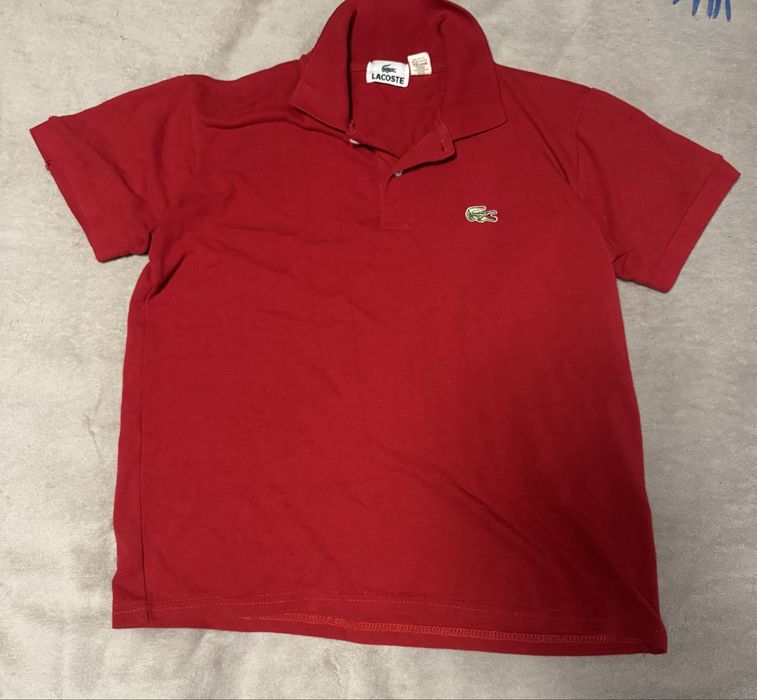 Поло lacoste червона