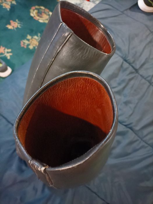 Botas montaria cavaleiro pele genuína marca sefin bom estado