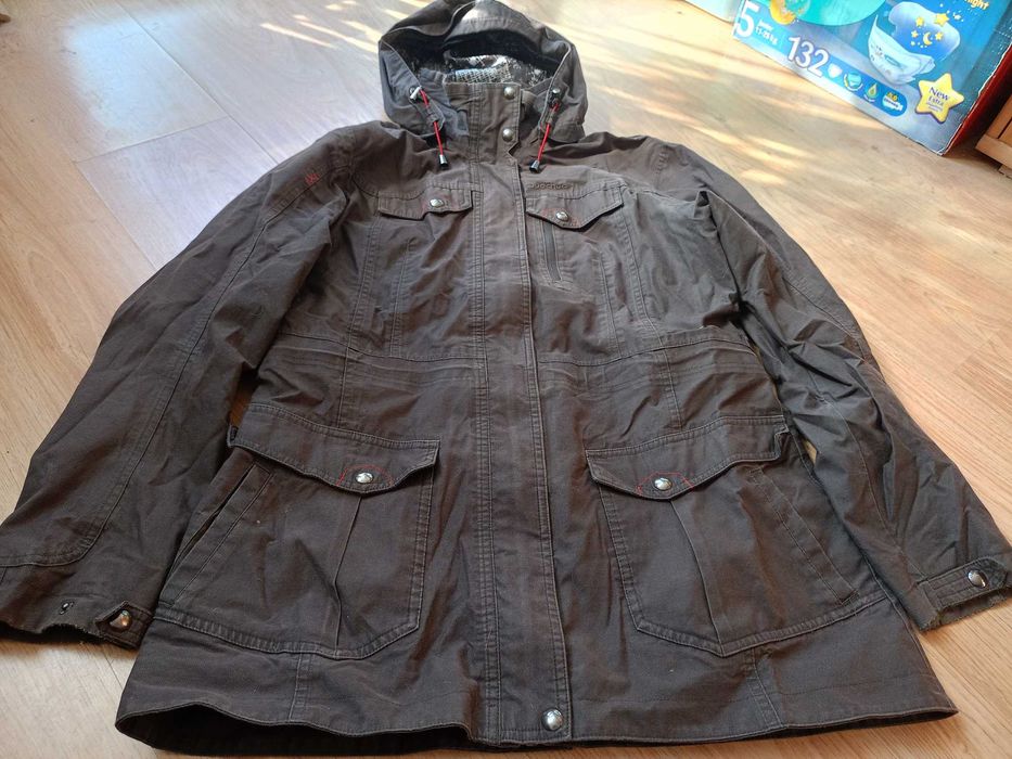 Kurtka przejściowa Quechua Explorer khaki, rozm. L