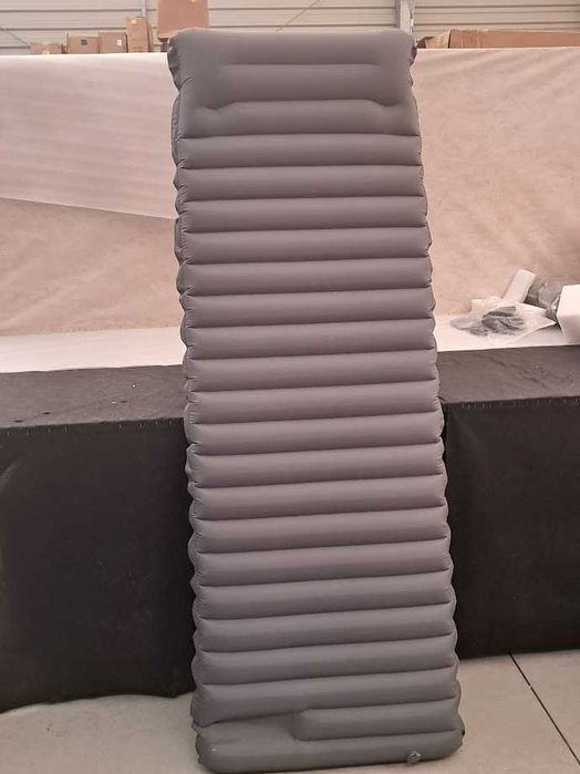 Materac do pływania i spania granatowo szary 195x67x10 cm