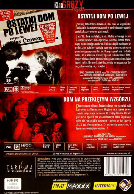 Ostatni Dom Po Lewej / Dom Na Przeklętym Wzgórzu Płyta Dvd