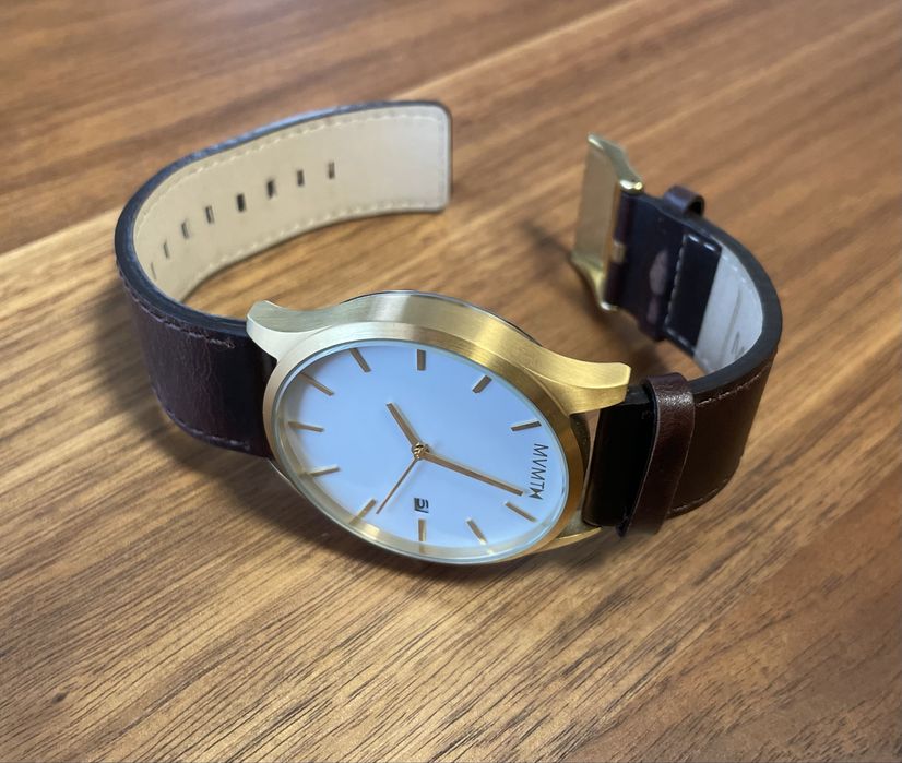 MVMT Classic 45 mm (Gold / White / Brown Leather