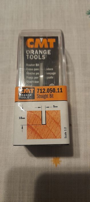 CMT Frez prosty do drewna VHM 5 mm trzpień 6 mm RH 712.050.11