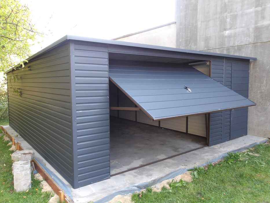 Garaż Drewnopodobny PREMIUM 4x6 Schowek Kolor wymiary PROMO -5%