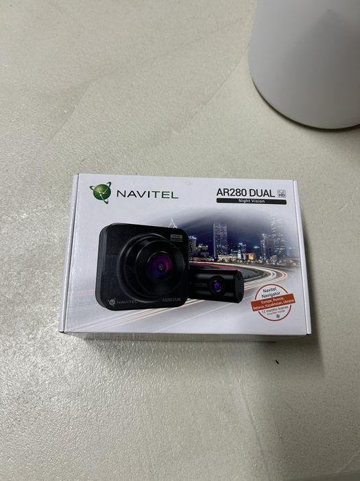 Podwojny videorejestrator kamerka przod i tyl NAVITEL AR280 DUAL full
